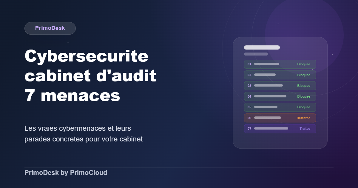 Cybersécurité cabinet d'audit