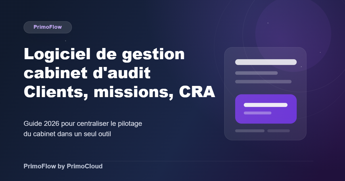 Logiciel de gestion cabinet d'audit