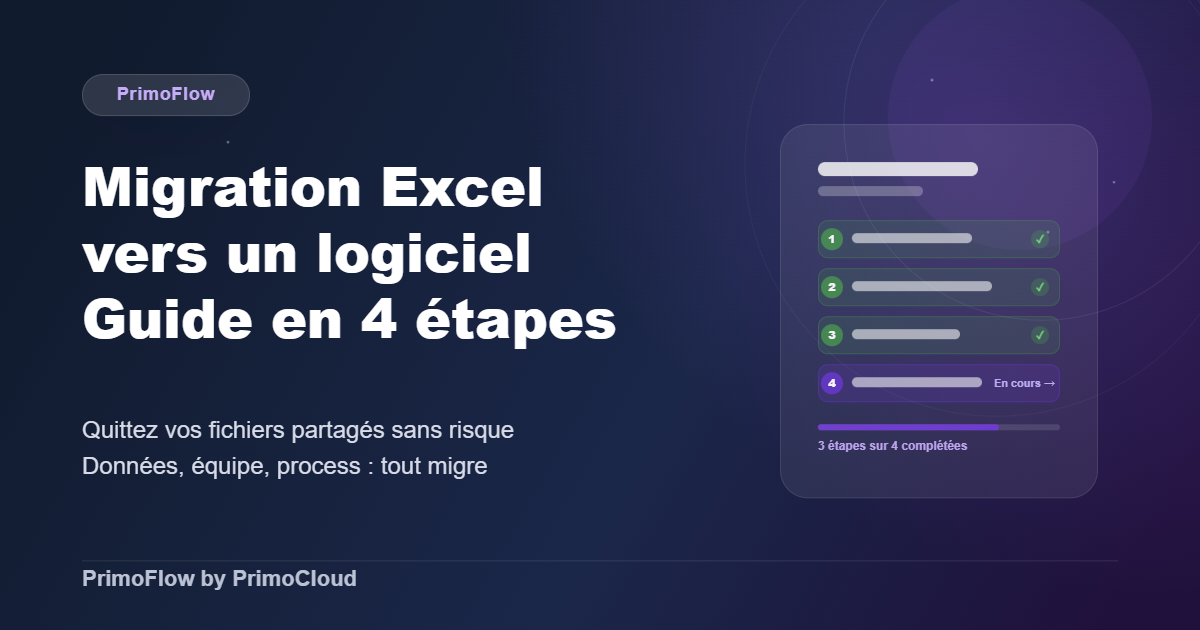 Migration Excel logiciel gestion cabinet d'audit
