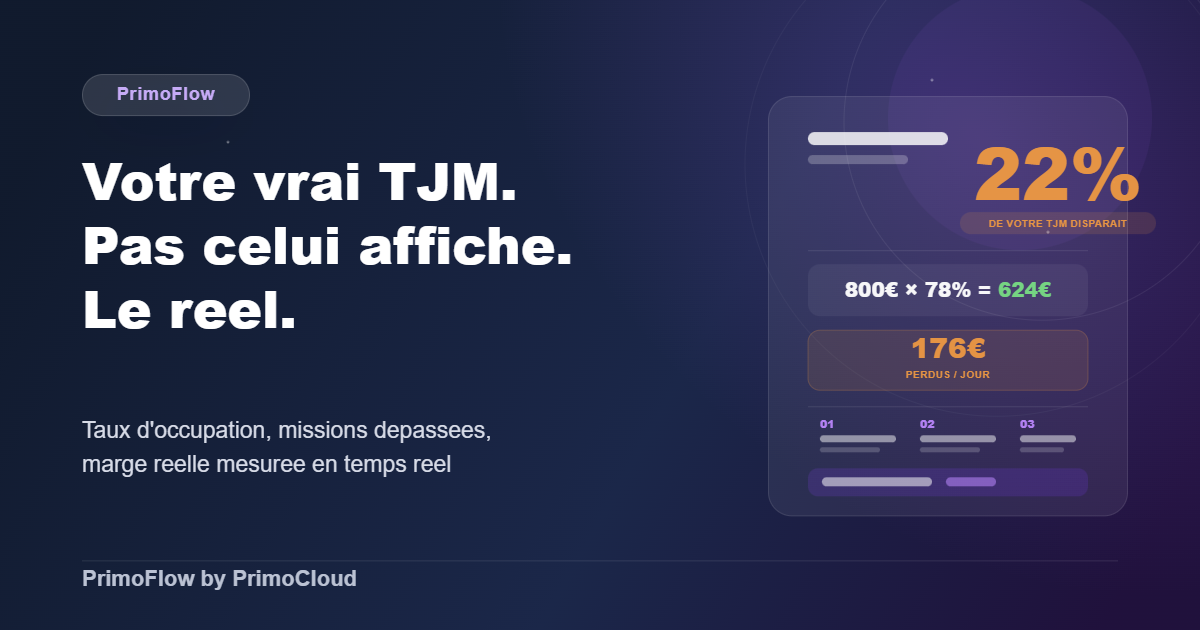TJM réel rentabilité consultant cabinet d'audit