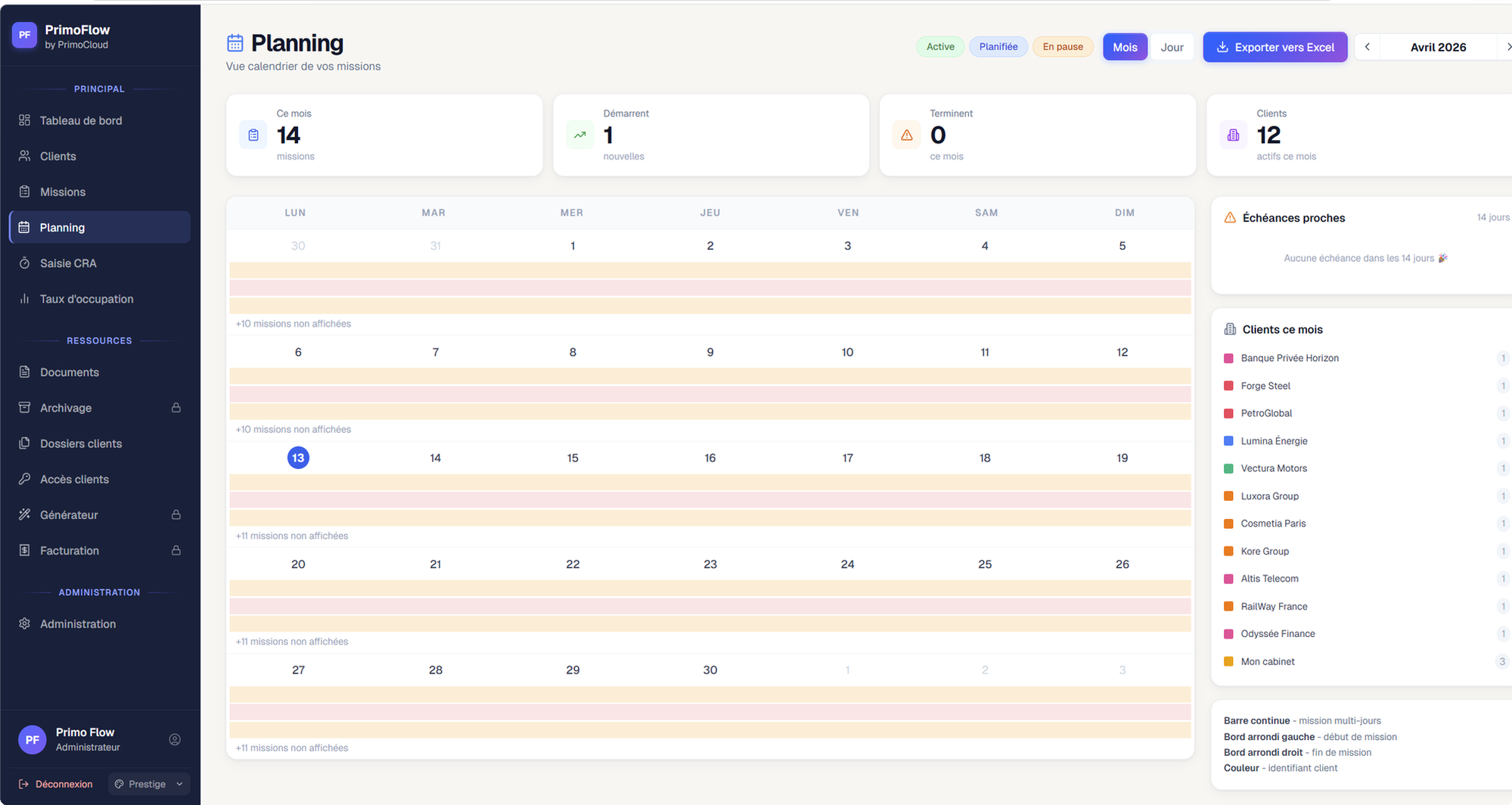 PrimoFlow - Planning